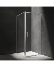 S kabina prysznicowa kwadratowa z drzwiami uchylnymi, 90 x 90 cm