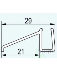 anSwiss 51602CAE.KD uszczelka pozioma dla szkła 6 mm