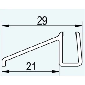 anSwiss 51602CAE.KD uszczelka pozioma dla szkła 6 mm