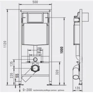 Werit JOMOTech stelaż WC + przycisk Exclusive 2.0 biały + wsporniki 174-91100900-00