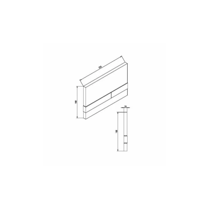 Werit JOMOTech stelaż WC + przycisk Exclusive 2.0 biały + wsporniki 174-91100900-00