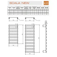 Luxrad Scala New 840X400 mm 298W biały SCN840400