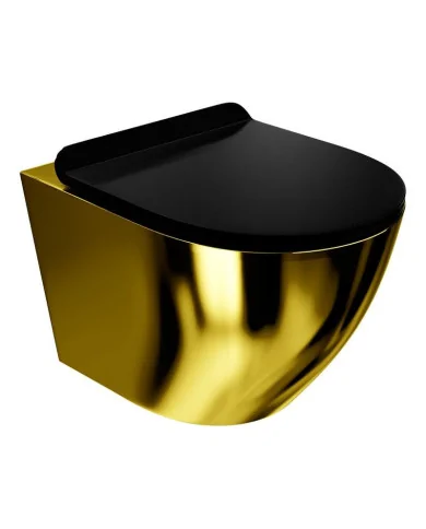 Lavita Sofi Slim gold/black miska WC wisząca bezrantowa 5900378314677