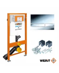 Werit JOMOTech stelaż podtynkowy do WC z przyciskiem chrom błyszczący 174-91101300-00