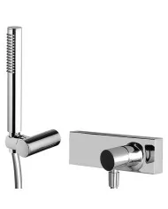 Exposed shower mixer with shower set F3855BS