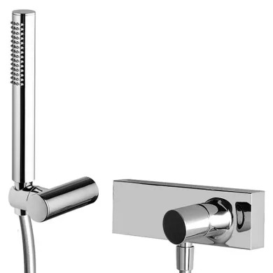 Exposed shower mixer with shower set F3855BS