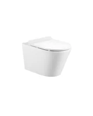 Bathco Sintra bezkołnierzowa miska WC wisząca z deską 4551 Miski WC