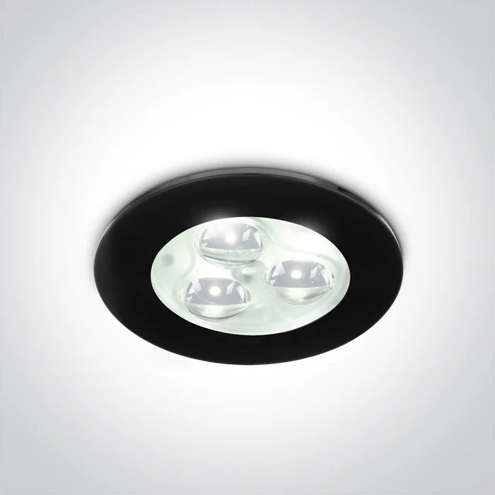 One Light Pafos oprawa do wbudowania wpust LED czarny 10103N/B/D/35