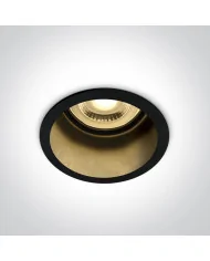 One Light Ormos oprawa do wbudowania wpust LED 10W czarno-złoty 10105D8/B/GL