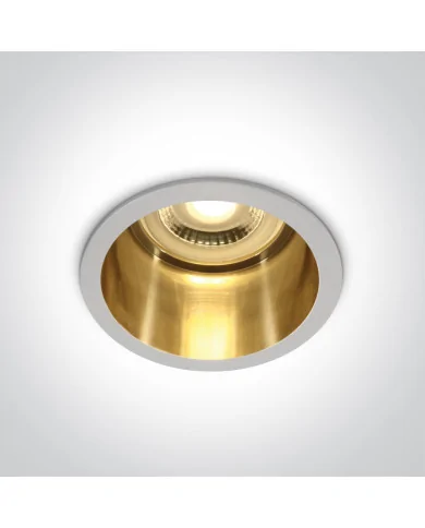 One Light Ormos oprawa do wbudowania wpust LED 10W biało-złoty 10105D8/W/GL