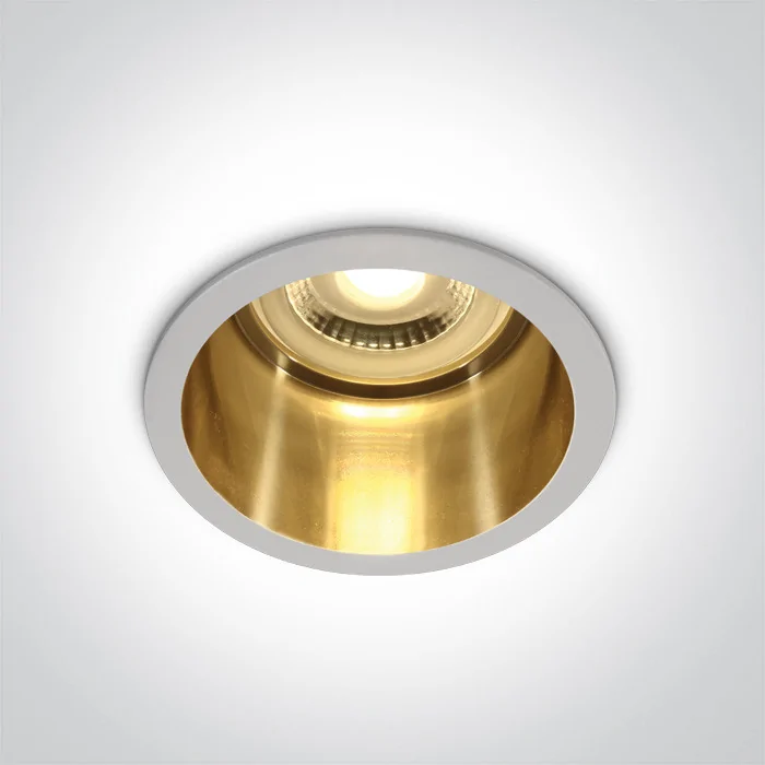 One Light Ormos oprawa do wbudowania wpust LED 10W biało-złoty 10105D8/W/GL