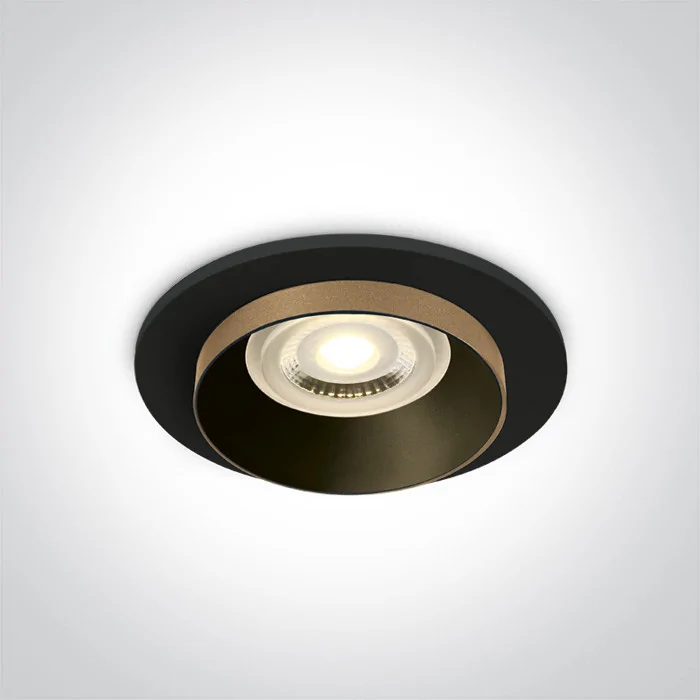 One Light Marotu oprawa do wbudowania wpust LED 10W czarny 10105H/B