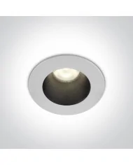 One Light Volax oprawa do wbudowania wpust LED 8W biało-czarny 10108ED/W/B/W