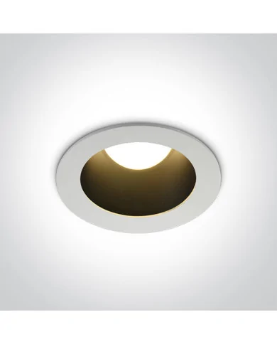 One Light Volax 2 oprawa do wbudowania wpust LED 12W biało-czarny 10112ED/W/B/W