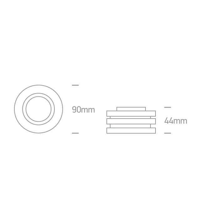 One Light Fiti oprawa do wbudowania wpust LED chrom 10105GL2/AL