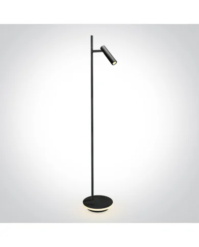 One Light Diodor P lampa podłogowa LED 3W + 8W czarny 61132B/B/W