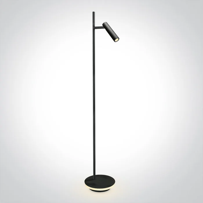 One Light Diodor P lampa podłogowa LED 3W + 8W czarny 61132B/B/W