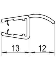 Bathco Dinan 50 umywalka nablatowa 50x39 4113