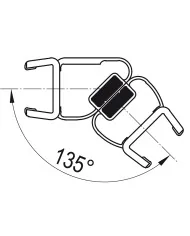 Ronal SanSwiss USZCZELKA PIONOWA SZKŁO 8mm, H:2000mm 52356.KD