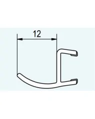 Ronal SanSwiss USZCZELKA PIONOWA SZKŁO 6mm, H:1595mm 53101.KD.1959