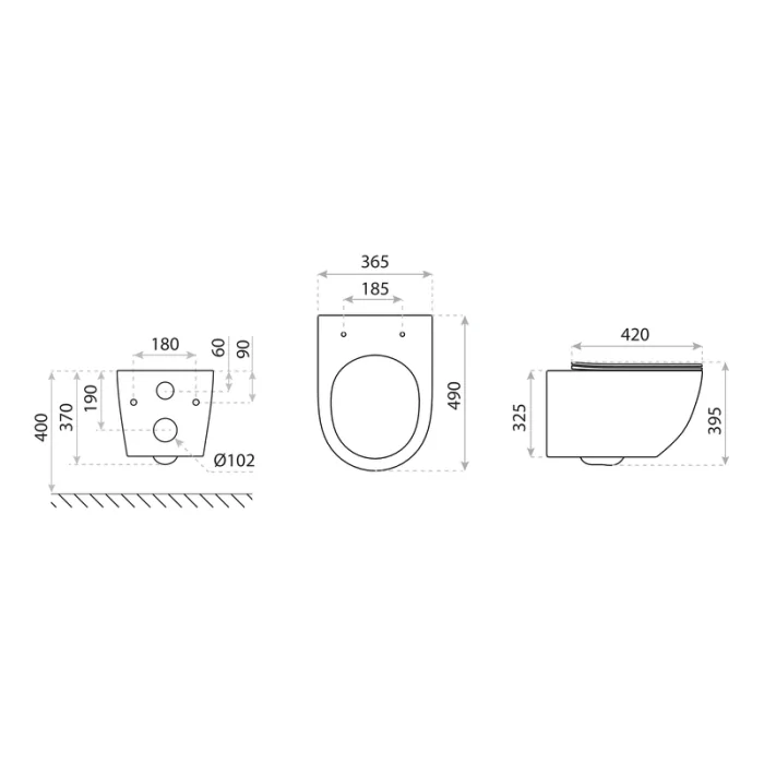 Lavita Sinto miska WC wisząca RIM+ 5908211403878