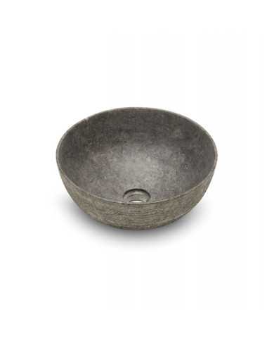Bathco Domed Bowl Negro kamienna umywalka okrągła 38 cm 00615
