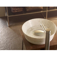 Bathco Zanzibar umywalka nablatowa kamienna 42 cm bez przelewu