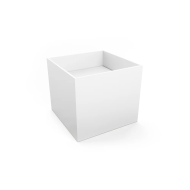 Cristalstone Cubo 35 umywalka nablatowa 40x40 kwadrat