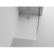Emporia PURE brodzik prysznicowy 80X120 prostokątny biały kompozyt PURE0006