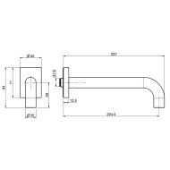 Fima Switch On wylewka wannowa ścienna chrom F5976CR