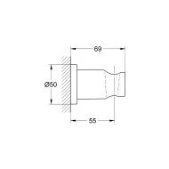 Grohe Rainshower uchwyt prysznicowy ścienny złoty cool sunrise 27074GL0