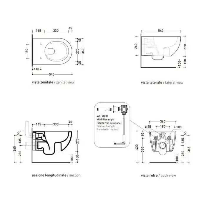 Flaminia App goSilent miska WC wisząca 54x36 biała AP118S