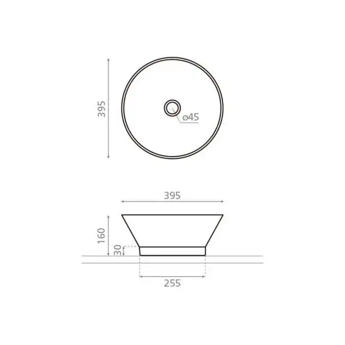 Bathco Atelier Etna mármol gris/oro umywalka nablatowa 39x16 00457 Umywalki nablatowe