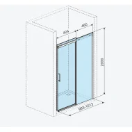 Excellent Rols drzwi wnękowe przesuwne 100x200 z powłoką CleanControl chrom