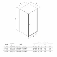 New Trendy Superia kabina prysznicowa 90x90 pojedyncze drzwi Active Shield K-0587