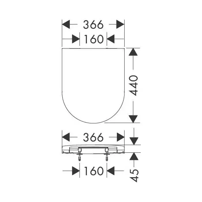 Hansgrohe EluPura S deska WC z SoftClose 60197450