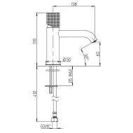 Paini COX Grip jednouchwytowa bateria umywalkowa 80 chrom