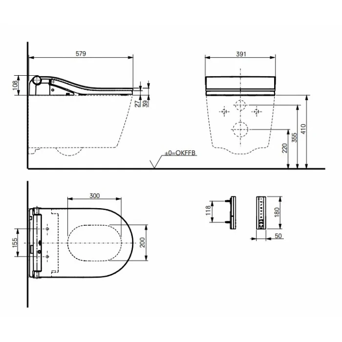 TOTO WASHLET® RW deska myjąca TCF801CG