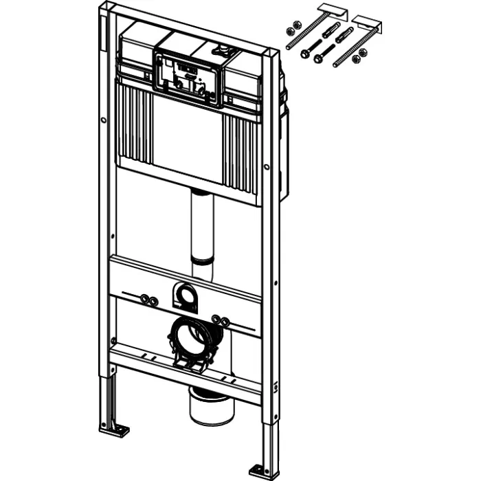 Tece Base stelaż podtynkowy do WC ze spłuczką i wspornikami 9400407
