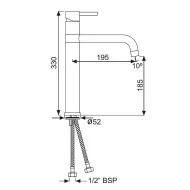 Jaquar Florentine bateria umywalkowa stojąca wysoka obrotowa wylewka chrom FLR-CHR-5009B10