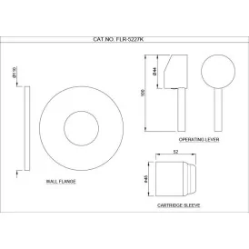 Jaquar Florentine element natynkowy jednouchwytowy chrom FLR-CHR-5227K