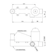 Jaquar element montażowy do baterii podtynkowej ALD-233NPSO