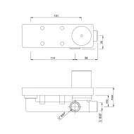 Jaquar element montażowy do baterii podtynkowej ALD-233N