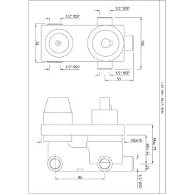 Jaquar element podtynkowy do baterii jednouchwytowej prysznicowej Aquamax ALD-783E