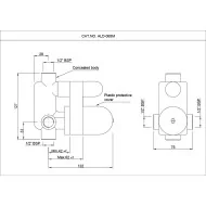 Jaquar element montażowy do baterii prysznicowej podtynkowej ALD-065N