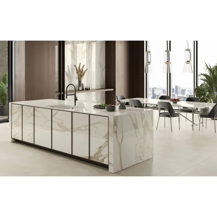 Atlas Plan Calacatta Bernini Polished NATURA VEIN 159x324 cm 20mm połysk AIRK