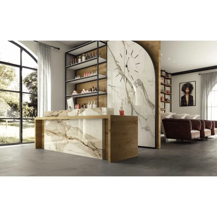 Atlas Plan Calacatta Imperiale Polished NATURA VEIN 159x324cm 20mm AIRS