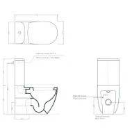 Artceram FILE 2.0 kompakt WC 37x67 rimless rose Kompakty WC