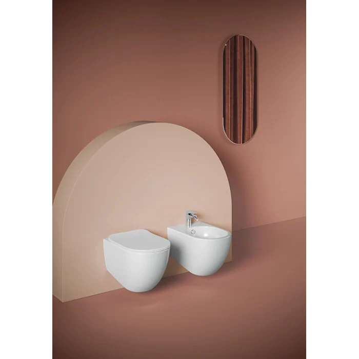 Artceram File 2.0 bidet wiszący 52x37 Saniglaze brown matera FLB0034100 Bidety