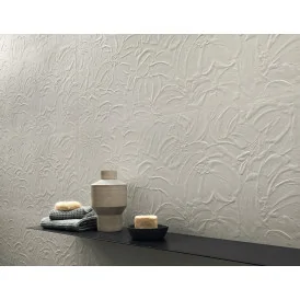 Płytki Atlas Concorde 3D Wall Plaster Bloom White 50x120 mat AHQV